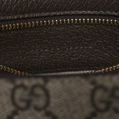 Gucci GG Supreme Monogram Textured Dollar Calfskin Blondie Chain Shoulder Flap Bag Beige Ebony New Acero 6 of 13