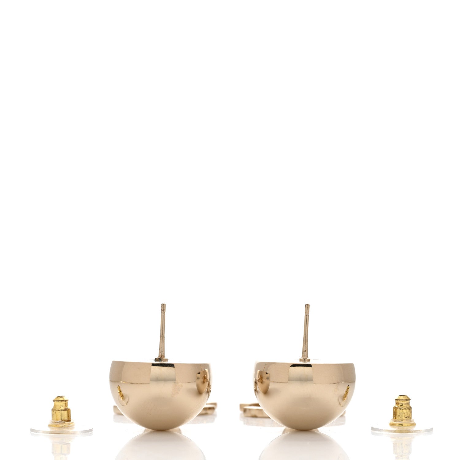 Chanel Metal CC Drop Earrings Gold 3 of 4