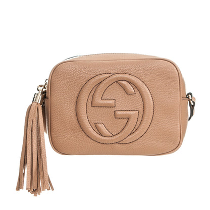 Gucci Pebbled Calfskin Small Soho Disco Bag Camelia 1 of 14