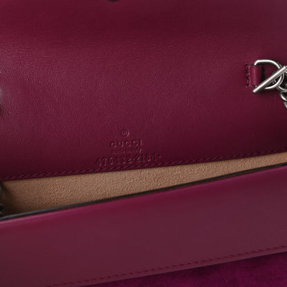 Gucci Velvet Super Mini Dionysus Shoulder Bag Fuchsia Violet Cyclamen 8 of 9