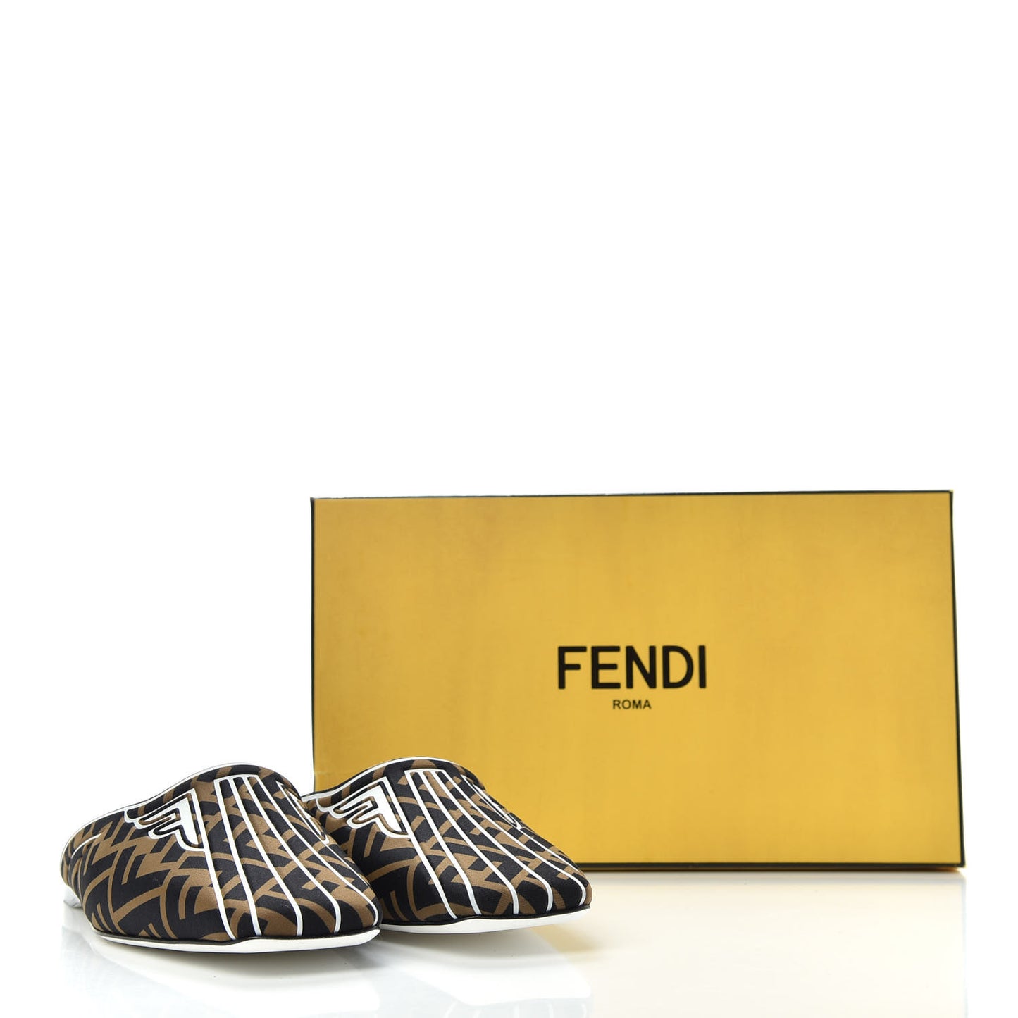 Lycra Film FF FFreedom Flat Mules 38 Tobacco Moro White