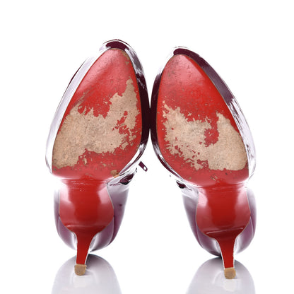 Christian Louboutin Patent 120 Ankle Boots 40 Framboise 4 of 12