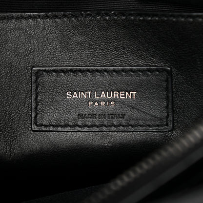 Saint Laurent Grain De Poudre Medium West Hollywood Monogram Fold-Over Black 6 of 11