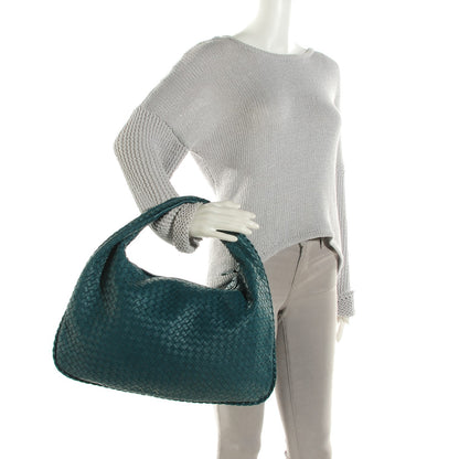 Bottega Veneta Nappa Intrecciato Large Veneta Hobo Teal 2 of 8