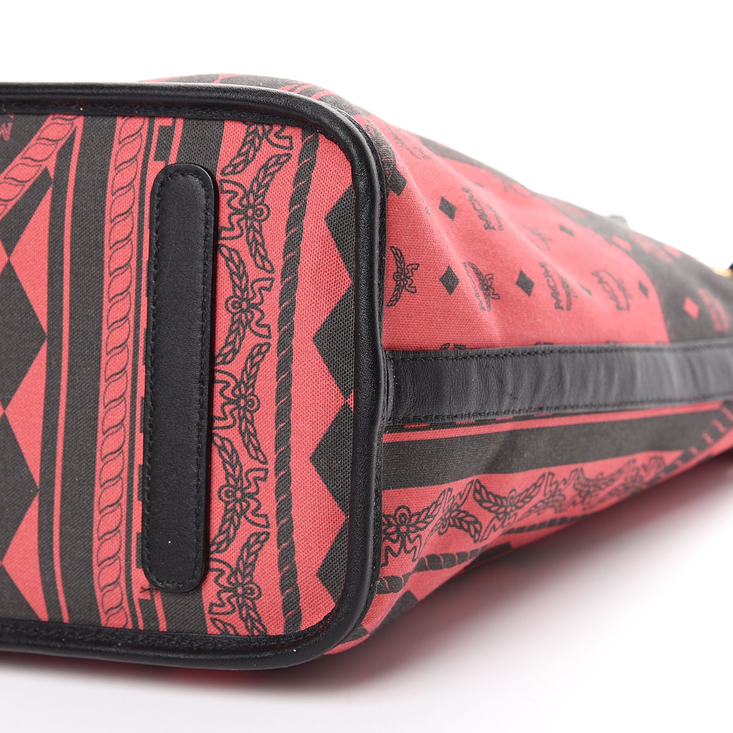 Visetos Medium Project Reversible Shopper Tote Ruby Red Black