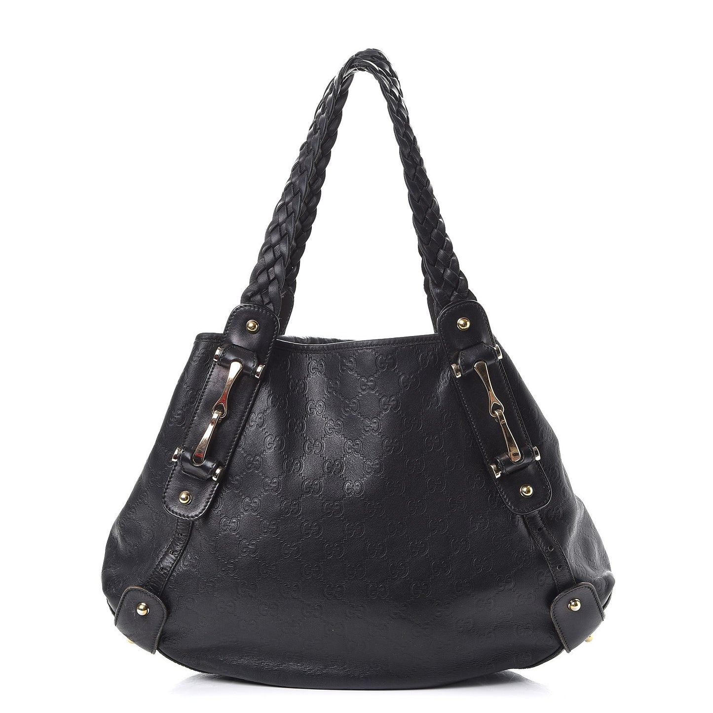 Guccissima Medium Pelham Shoulder Bag Black