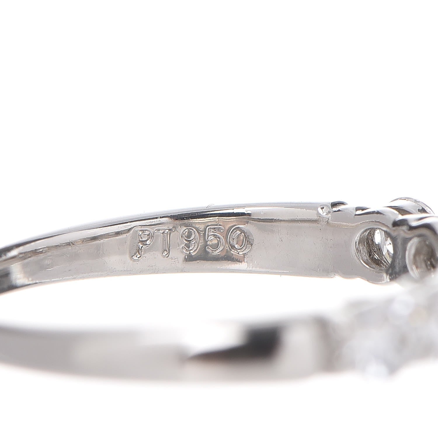 Tiffany Platinum Diamond .57ctw 3mm Embrace Half Circle Band Ring 50 5.5 4 of 6