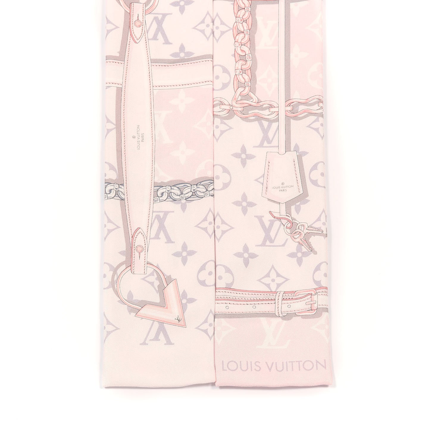Silk Monogram Confidential Bandeau Light Pink