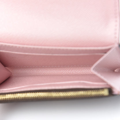 Louis Vuitton Damier Ebene Rosalie Coin Purse Rose Ballerine 5 of 8