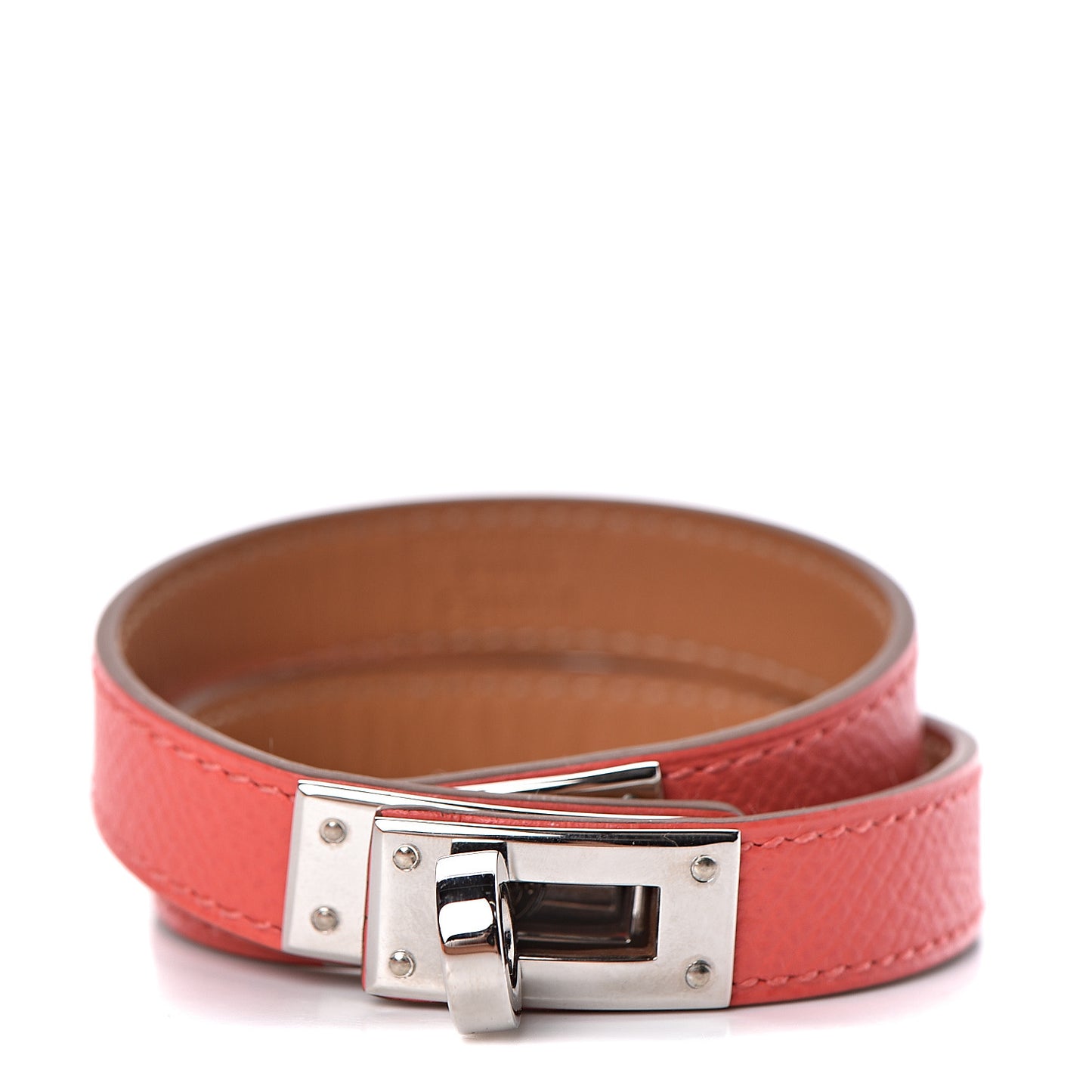 Epsom Kelly Double Tour Bracelet M Rose Jaipur