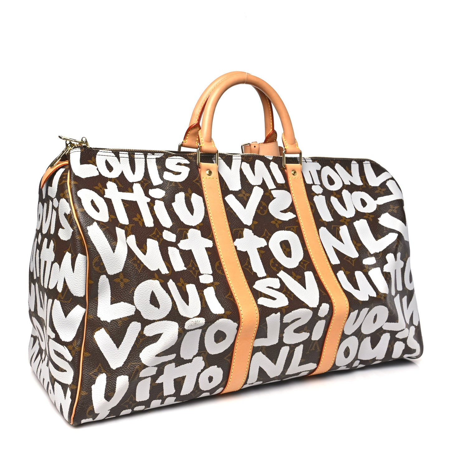 Monogram Graffiti Keepall 50 Silver