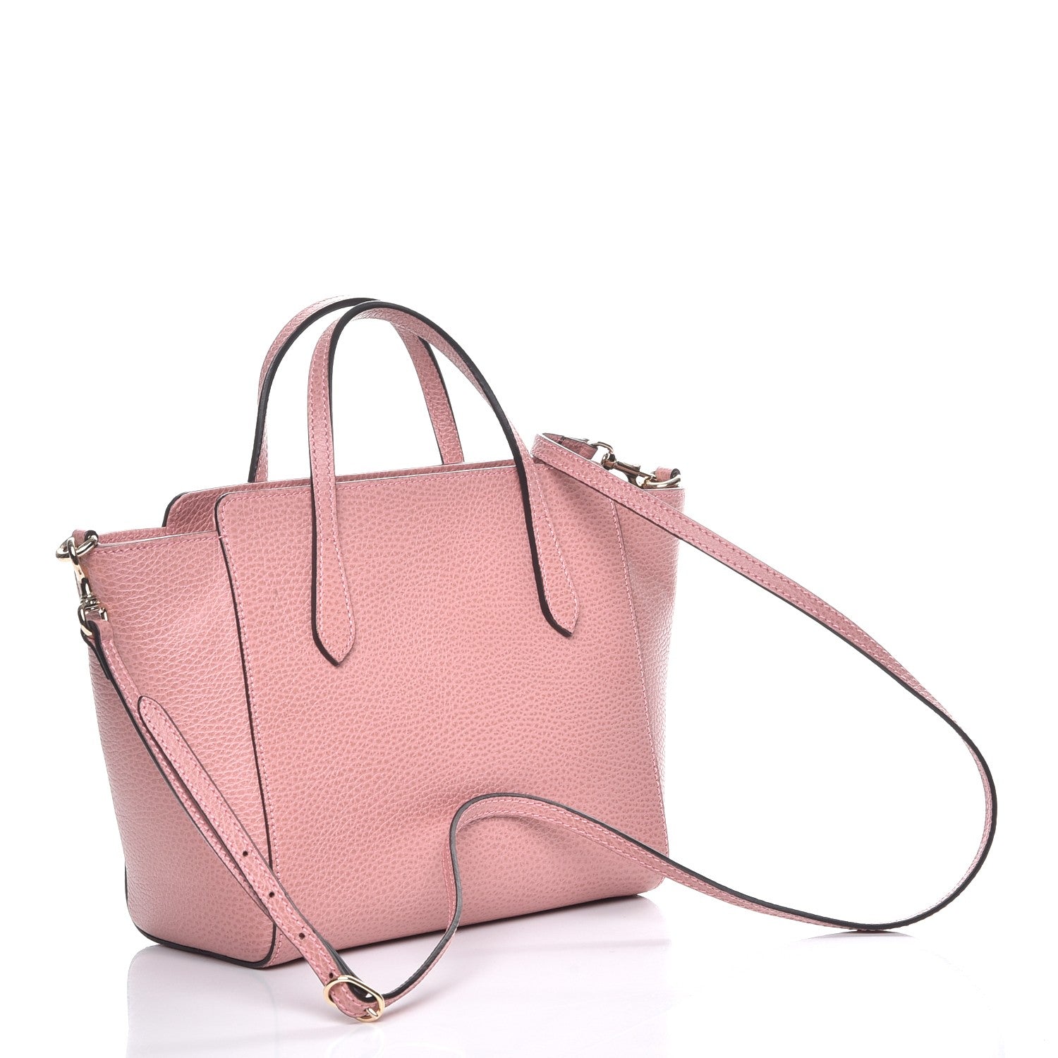 Gucci Dollar Calfskin Mini Swing Top Handle Bag Soft Pink 4 of 8