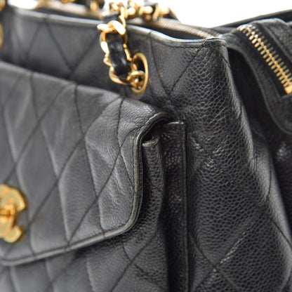 Chanel Caviar Quilted Flap Shoulder Bag Black 18 of 27