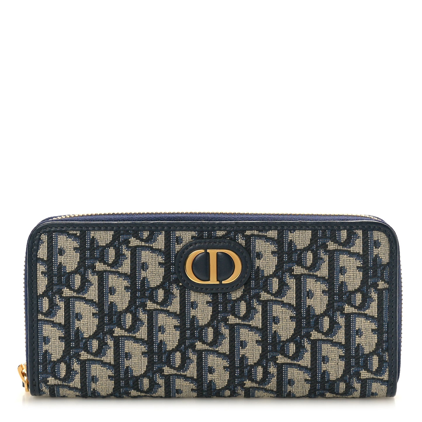 Oblique 30 Montaigne Zip Around Wallet Blue