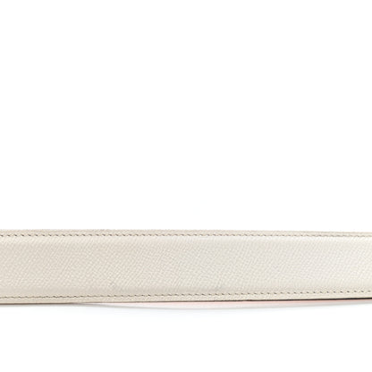 Hermes Epsom Swift 32mm H Belt 85 White Orange 9 of 10