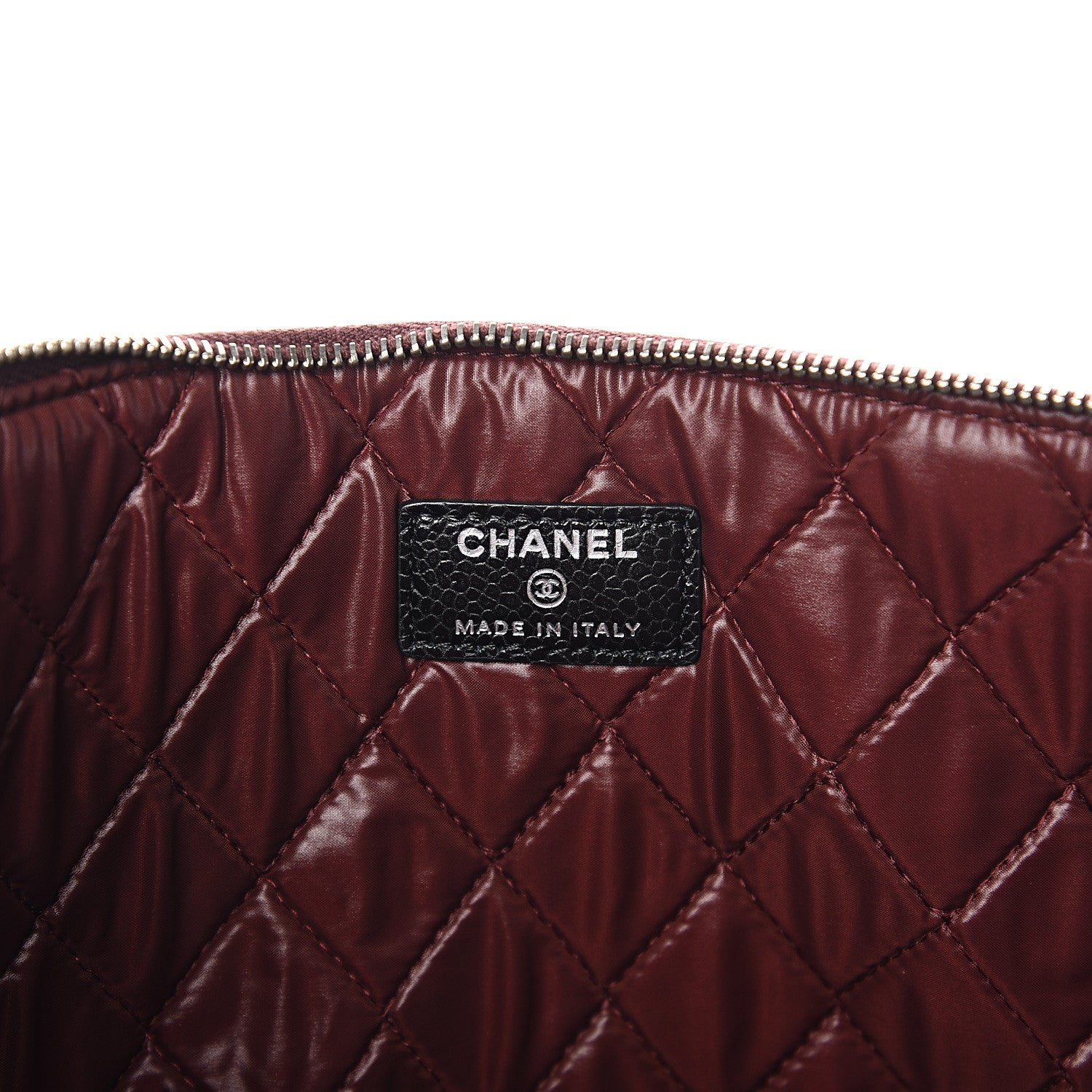 Chanel Caviar Quilted Large Cosmetic Case Black 5 of 6