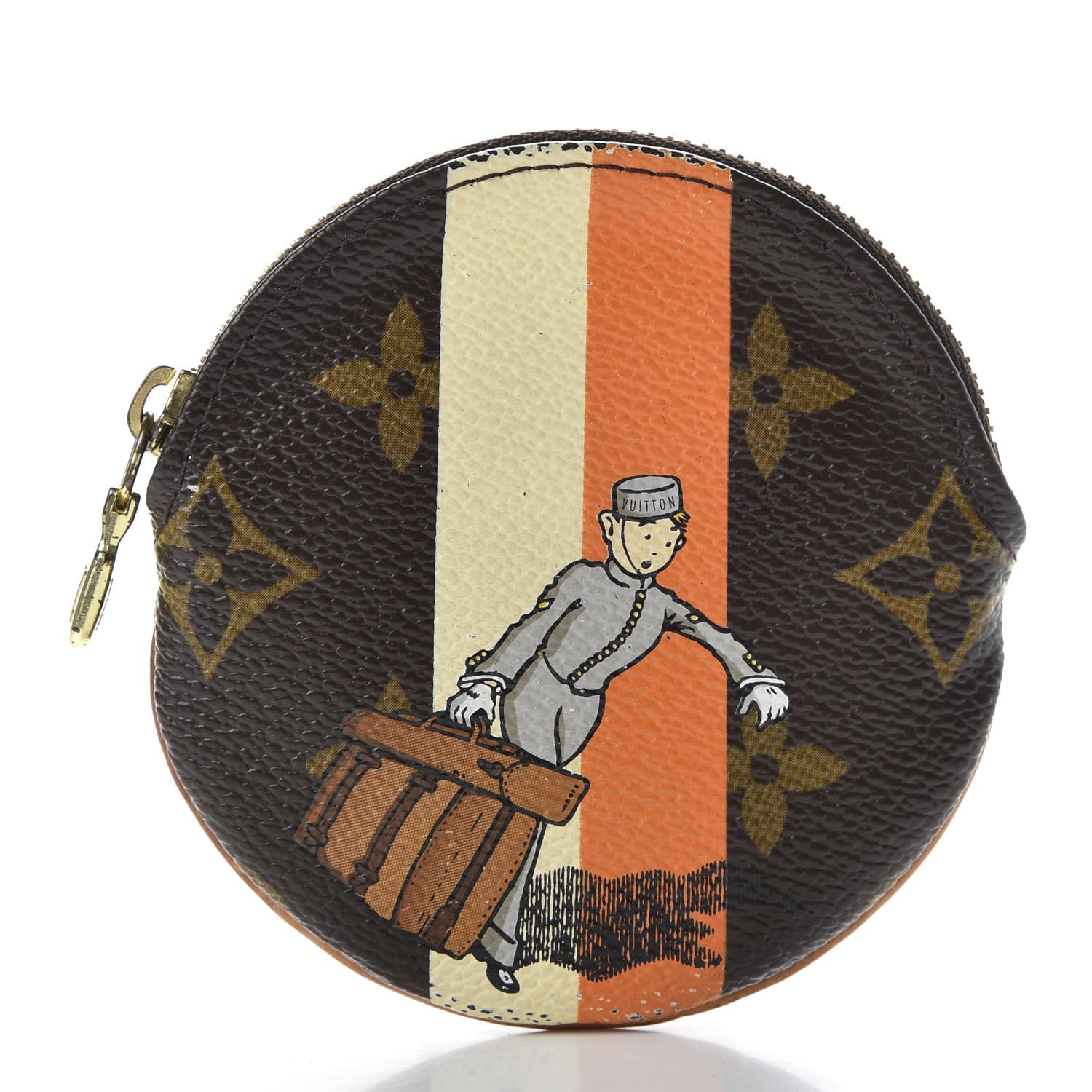 Louis Vuitton Monogram Groom Round Coin Purse 3 of 9