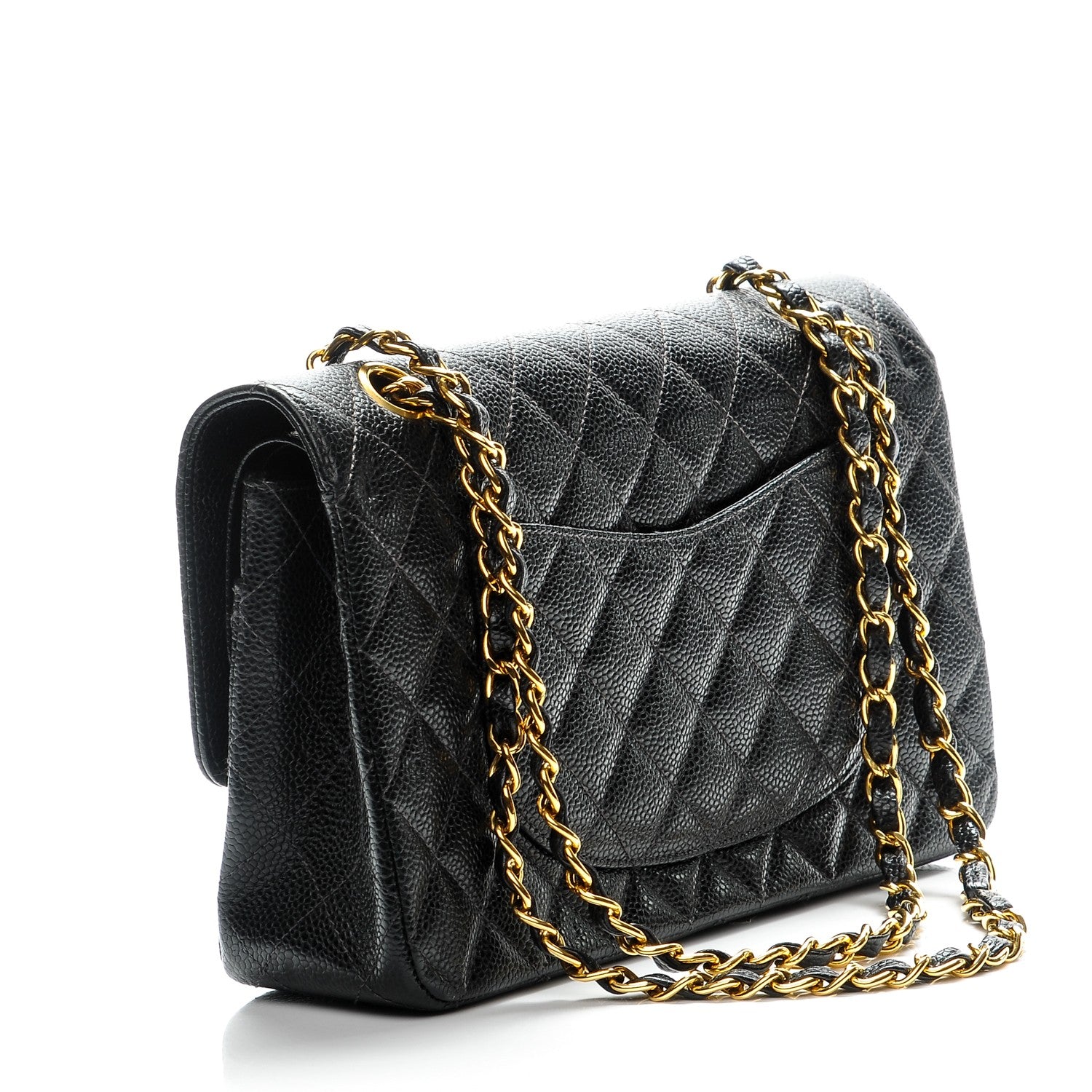 Chanel Caviar Quilted Medium Double Flap Black 3 of 8