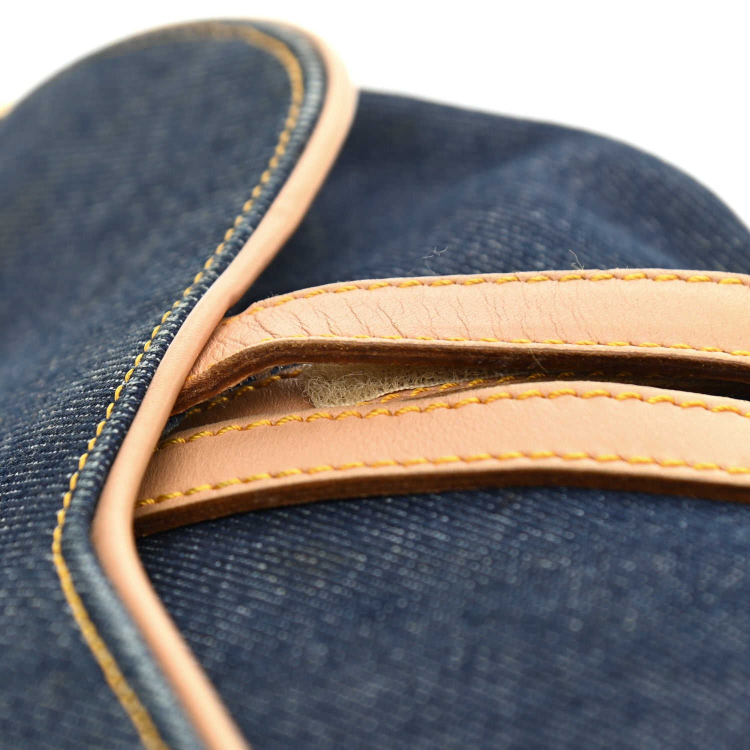 Christian Dior Denim Calfskin Saddle Bag Blue 14 of 14