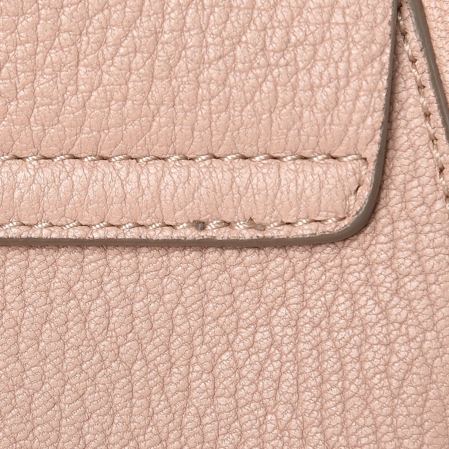 Grained Lambskin Mini Drew Shoulder Bag Cement Pink