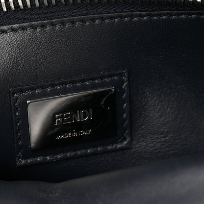 Fendi Chamois Karung Shiny Nappa Medium 3 Pocket Peekaboo Iconic Satchel Cobalto Petrolio 6 of 10