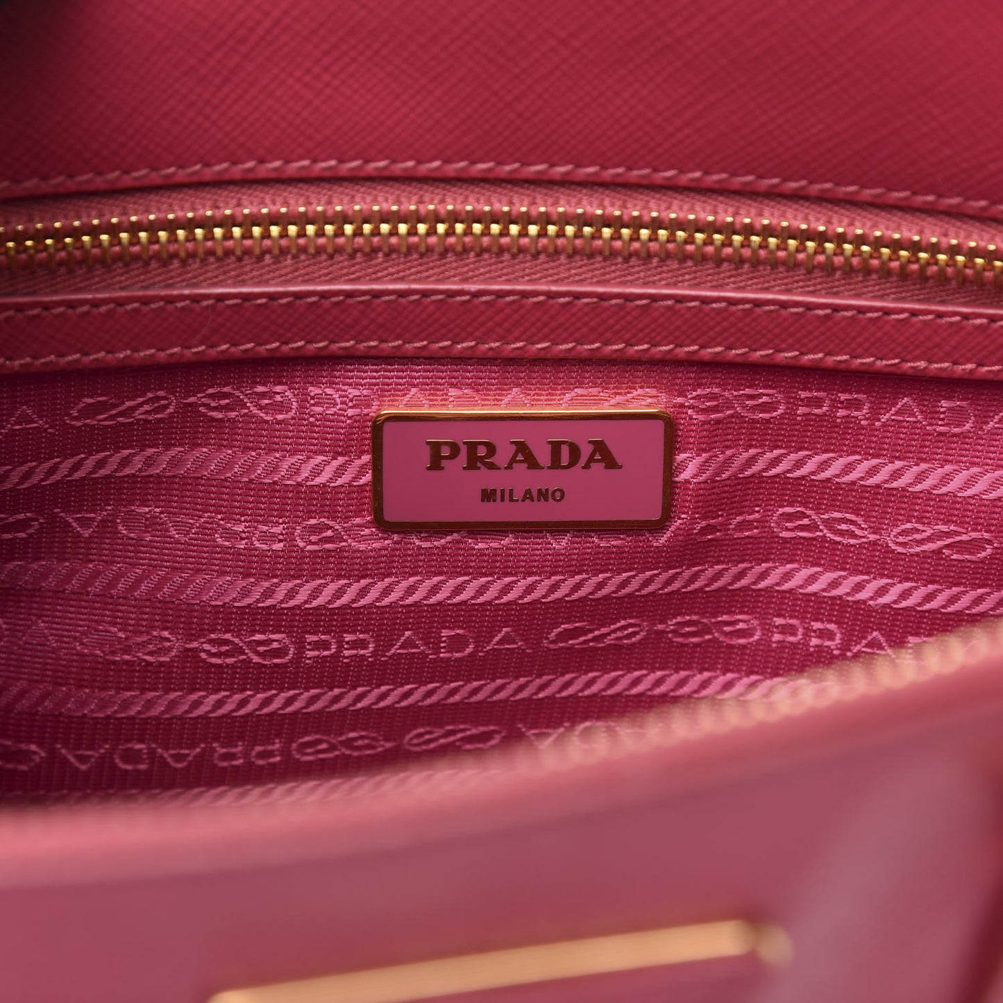 Saffiano Vernice Mini Galleria Double Zip Tote Peonia