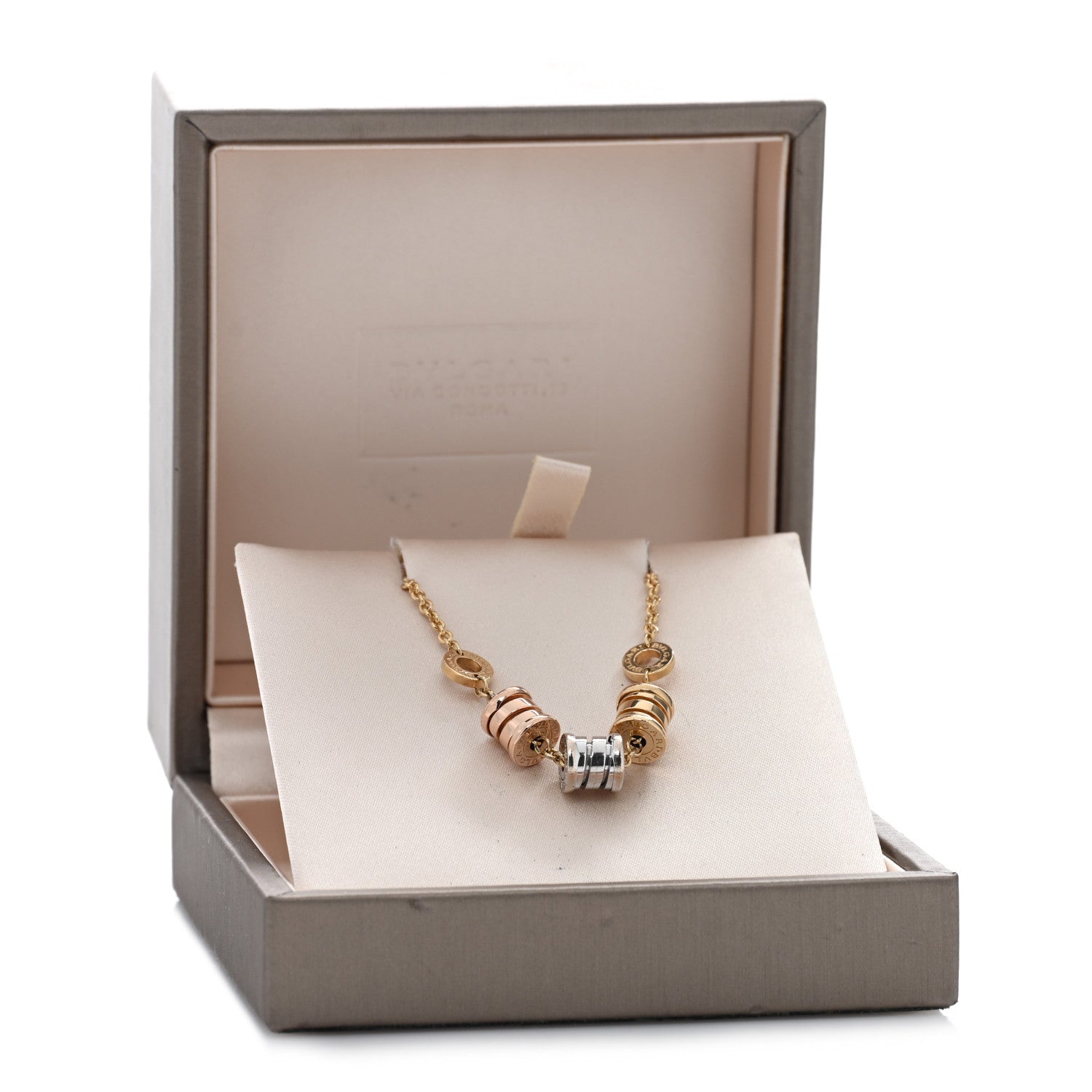 Bulgari 18K Yellow Rose White Gold B.Zero1 Bracelet 4 of 4