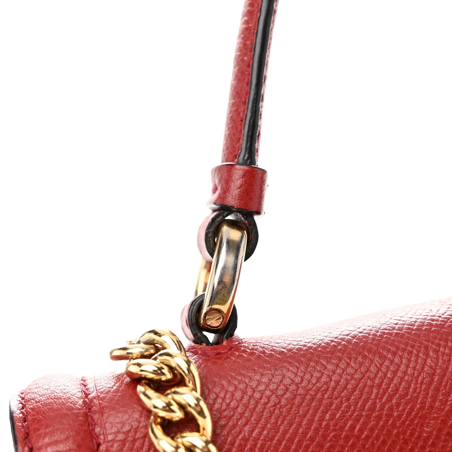 Salvatore Ferragamo Saffiano Carrie Shoulder Bag Wine 10 of 14
