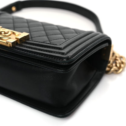 Chanel Lambskin Quilted Small Boy Flap Black 9 of 9