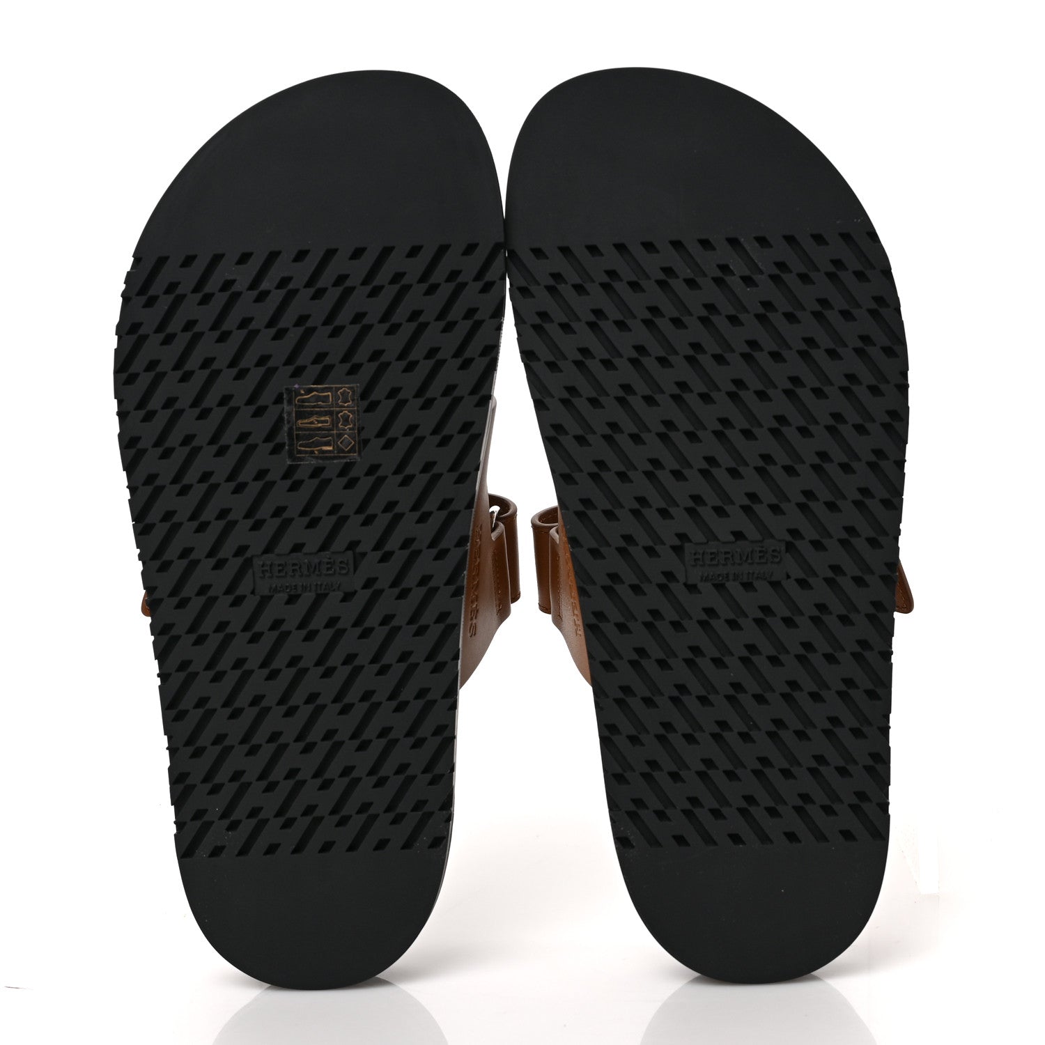 Hermes Calfskin Womens Chypre Sandals 37.5 Naturel 5 of 9