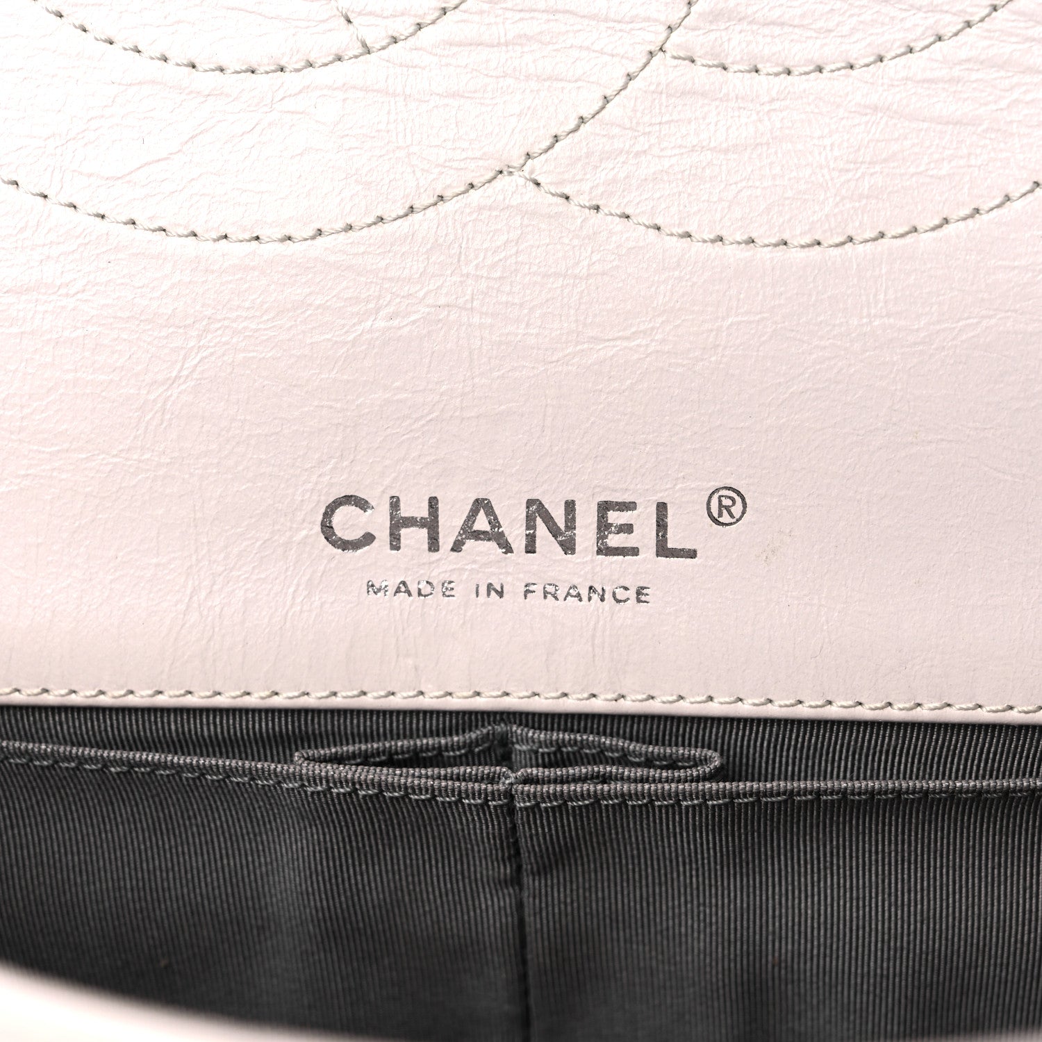 Chanel Calfskin Quilted Surpique 2.55 Reissue Flap White 6 of 16