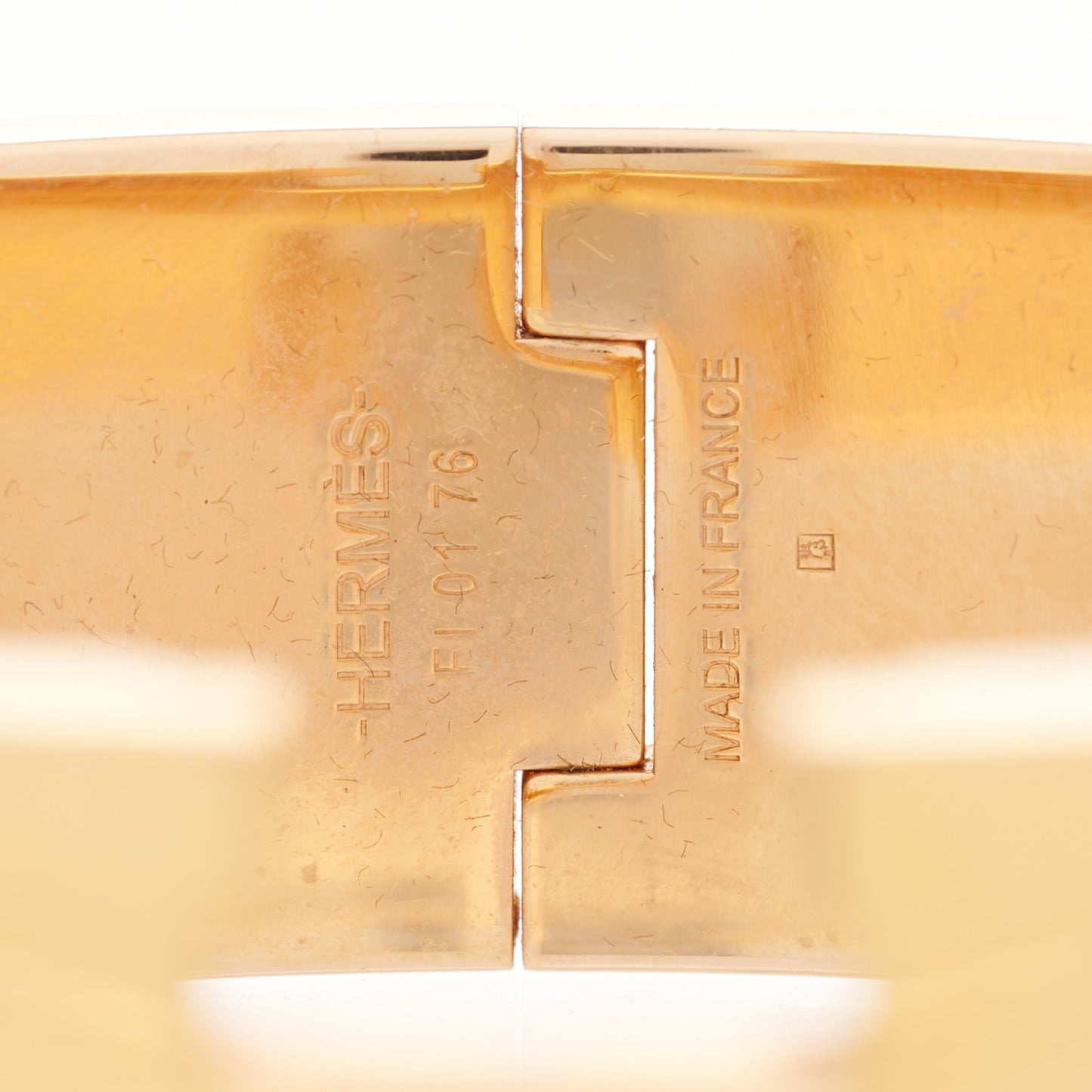 Enamel Wide Clic Clac H Bracelet GM Black