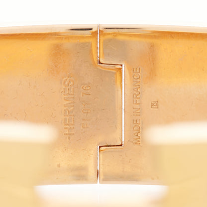 Hermes Enamel Wide Clic Clac H Bracelet GM Black 3 of 4