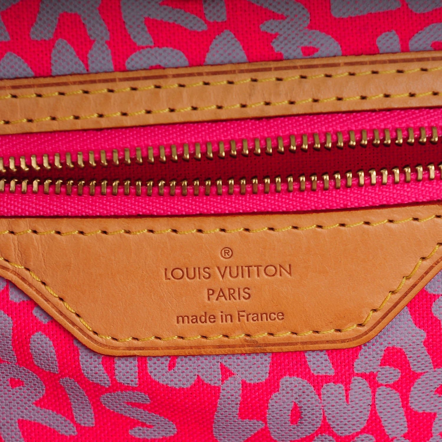 Louis Vuitton Monogram Graffiti Neverfull GM Fuchsia 6 of 7