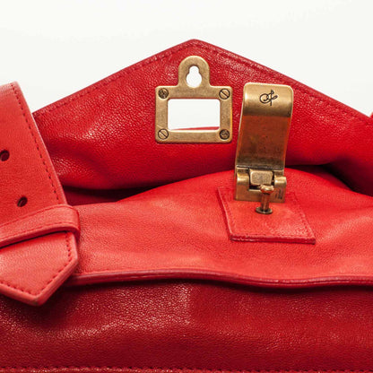 Proenza Schouler Lambskin PS1 Medium Satchel Red 8 of 11