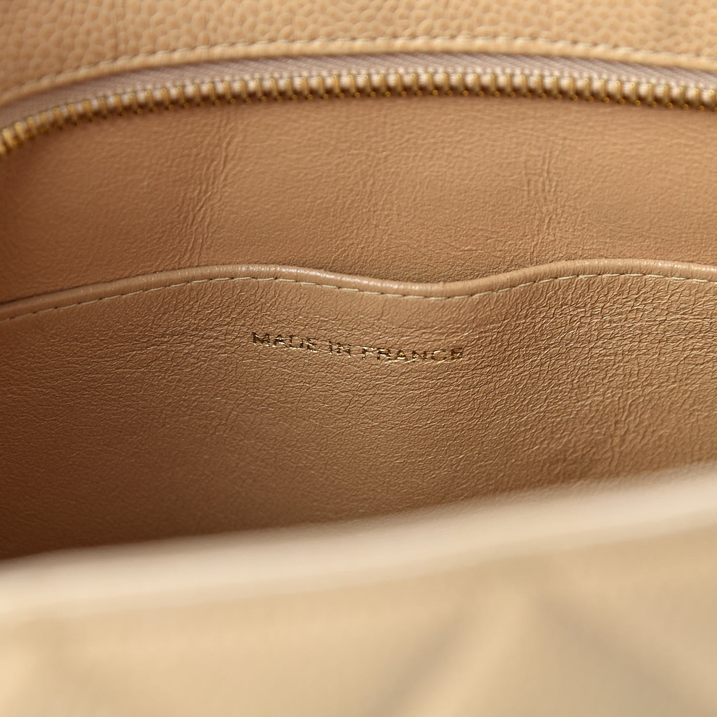 Caviar Quilted Medallion Tote Beige