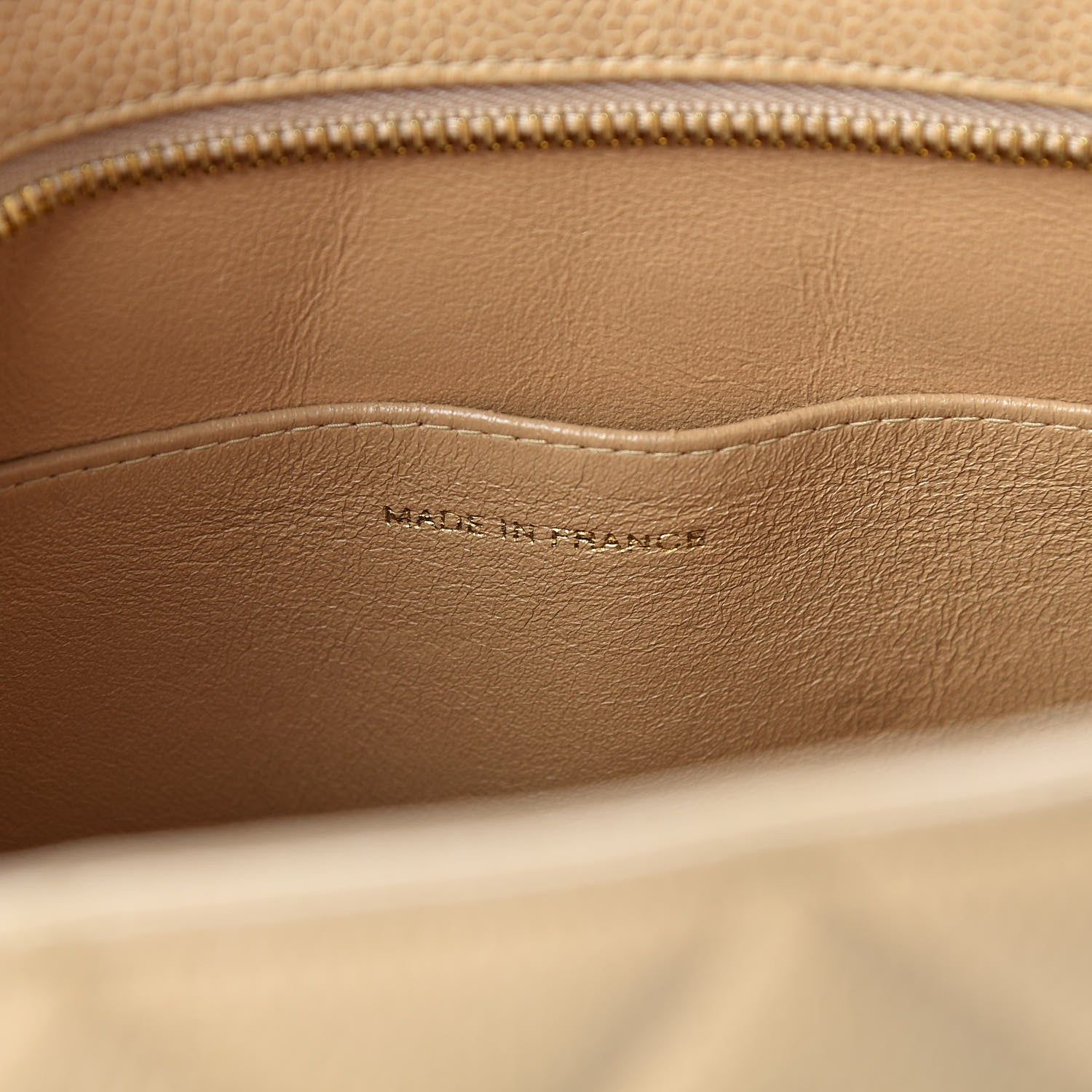 Chanel Caviar Quilted Medallion Tote Beige 7 of 18