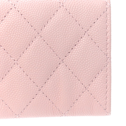 Chanel Caviar Quilted Crystal CC Flap Card Holder Pink 9 of 10