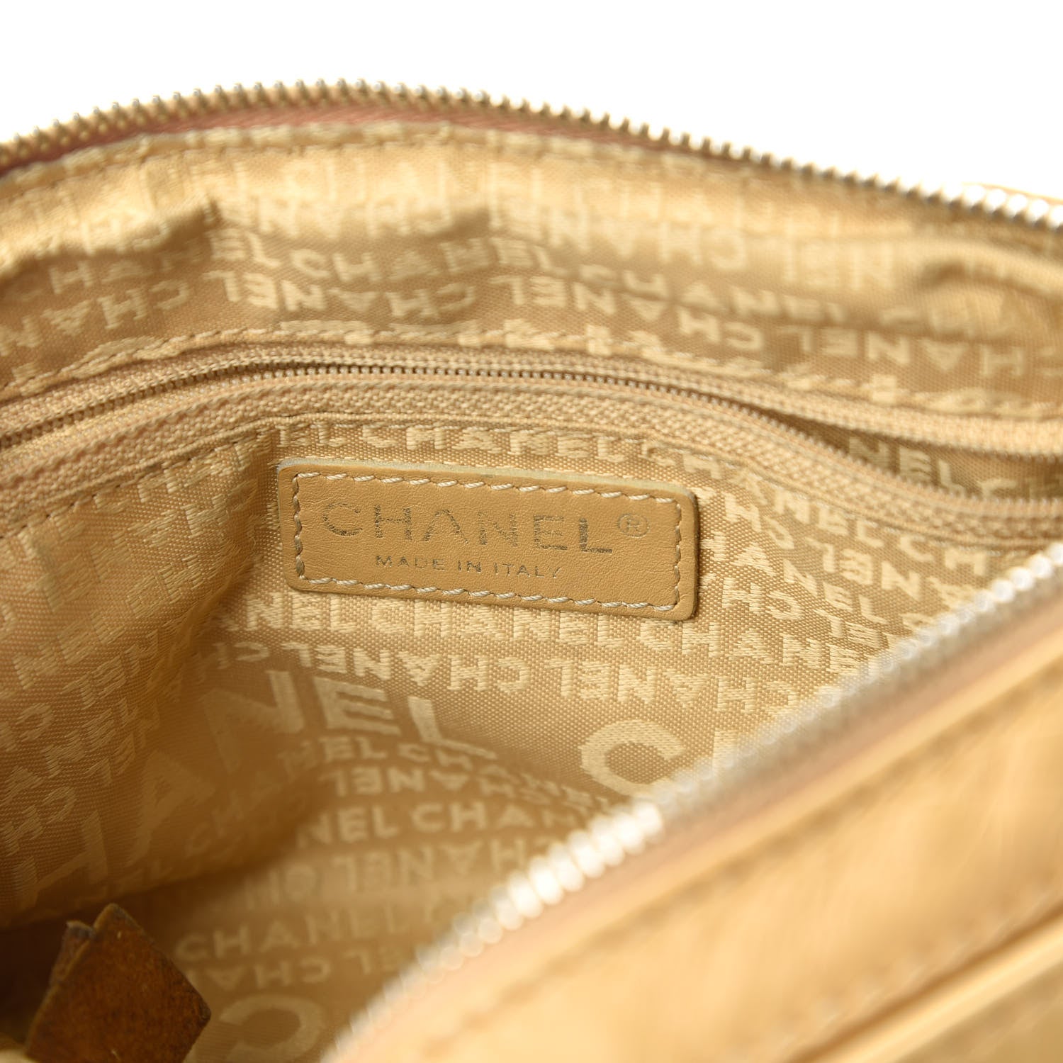 Chanel Lambskin Rock and Chic Shoulder Bag Beige 8 of 12