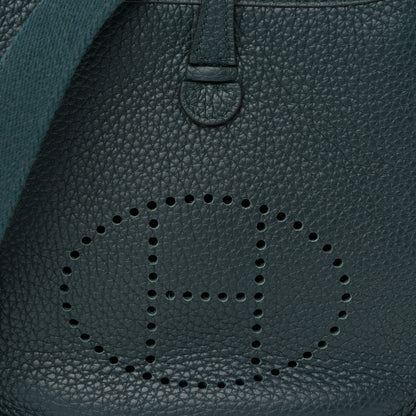Hermes Taurillon Clemence Amazone Evelyne TPM Vert Cypress 8 of 11