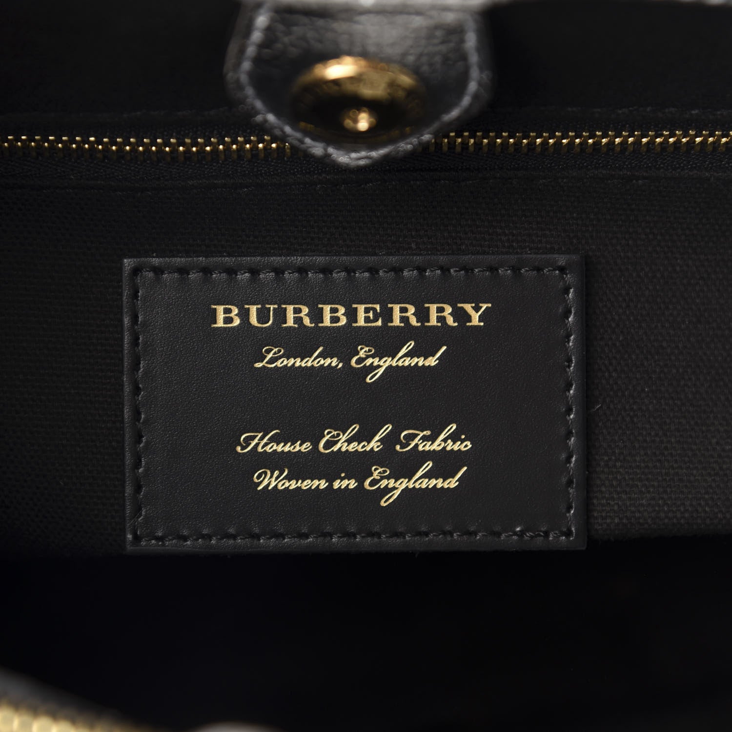 Burberry Metallic Grainy Calfskin House Check Medium Banner Tote Silver 8 of 10