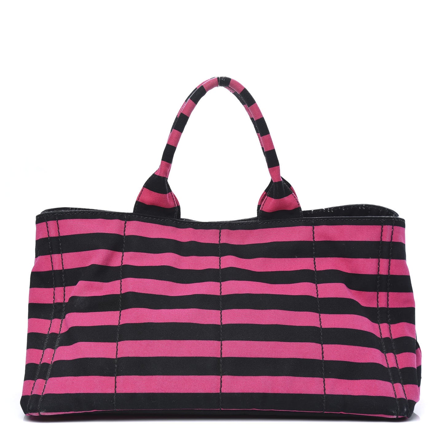 Canapa Striped Tote Fuxia