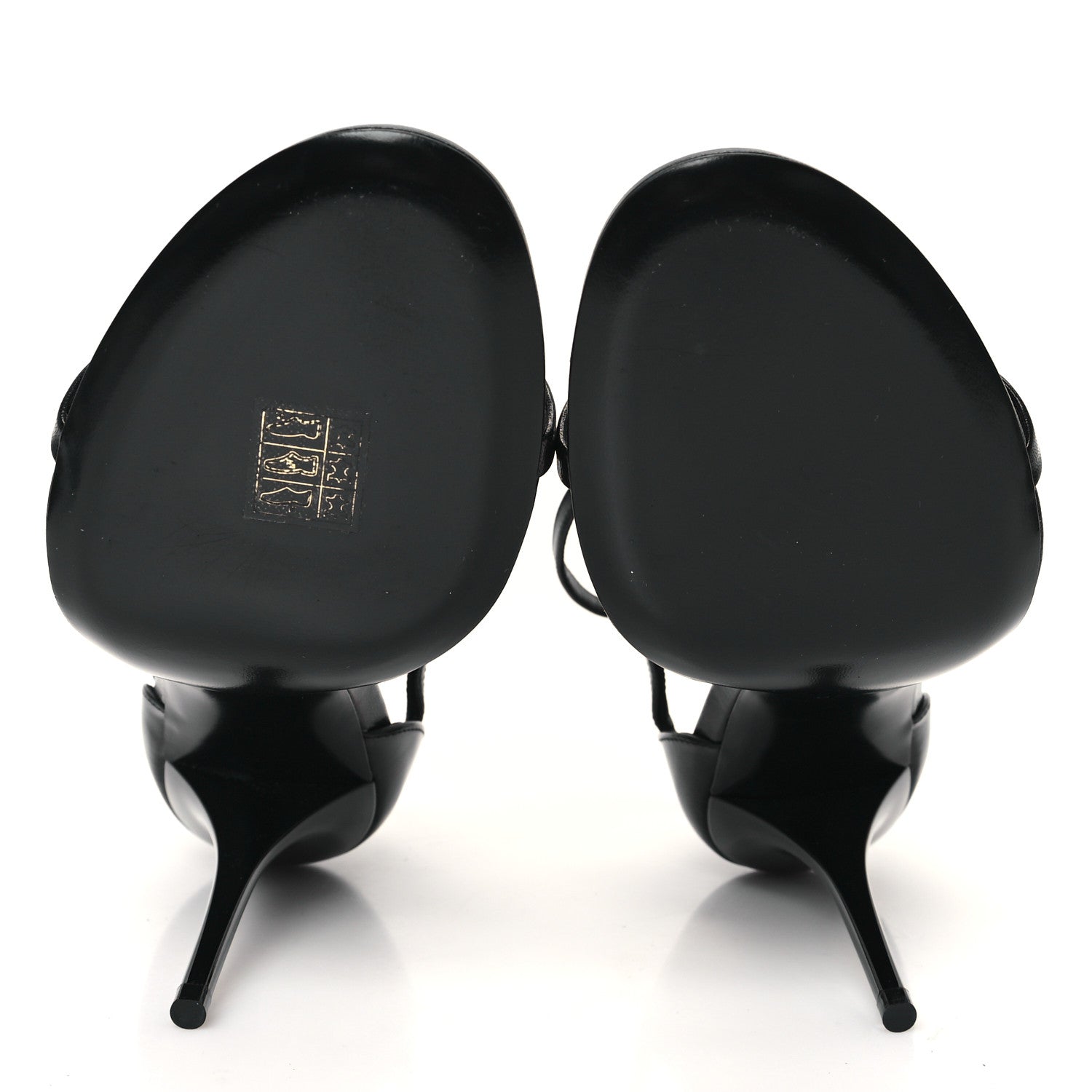 Saint Laurent Patent Cassandra 100 Ankle Strap Sandals 39.5 Black 6 of 10