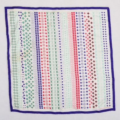 Louis Vuitton Silk Monogram Giant Square Scarf Blue 2 of 4