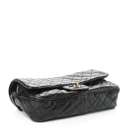 Chanel Crumpled Grained Calfskin Quilted Small Shiva Flap Black 4 of 10