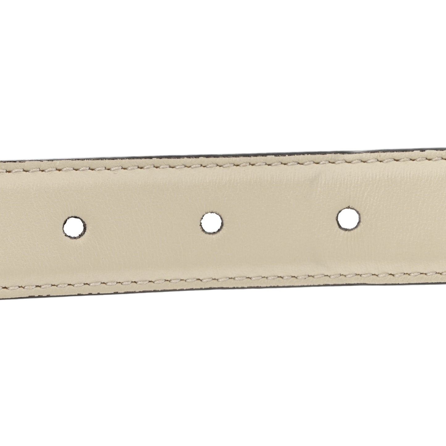 Plutone Calfskin Round Interlocking G 25mm Belt 90 36 Mystic White