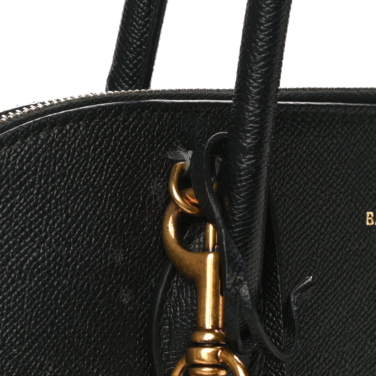 Balenciaga Signature Grained Calfskin Logo M Ville Top Handle Bag Black 14 of 22