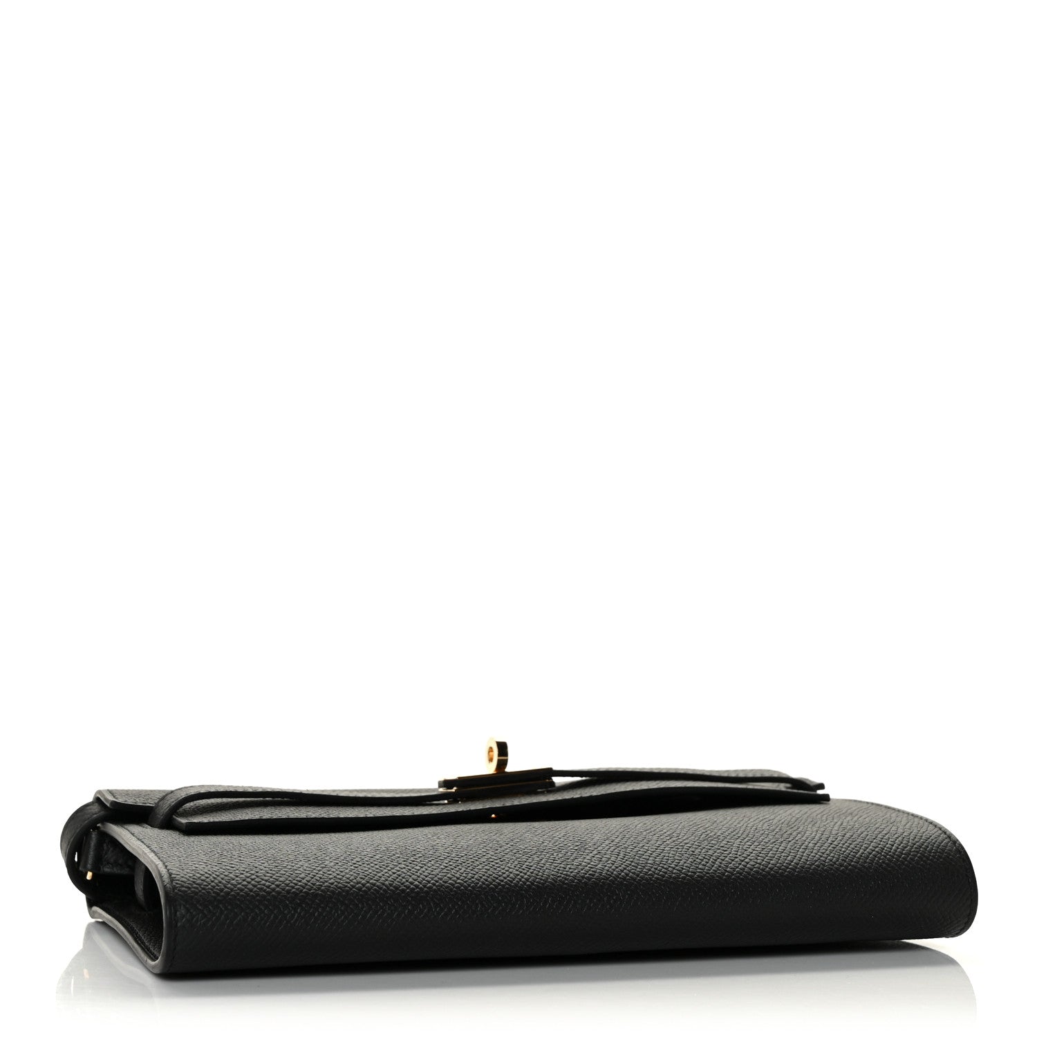 Hermes Epsom Kelly Wallet To Go Black 4 of 14