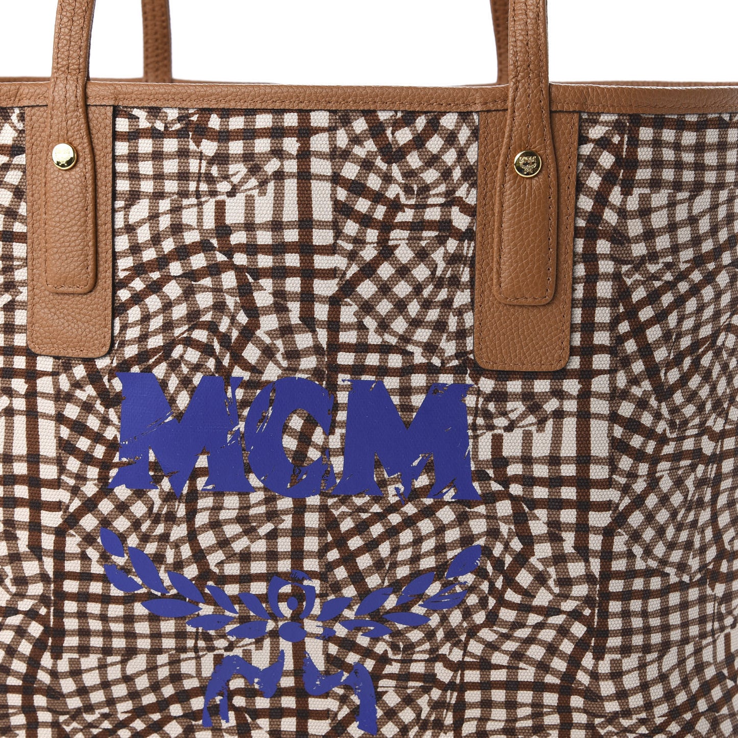 Calfskin Medium Liz Reversible Shopper Tote Cognac