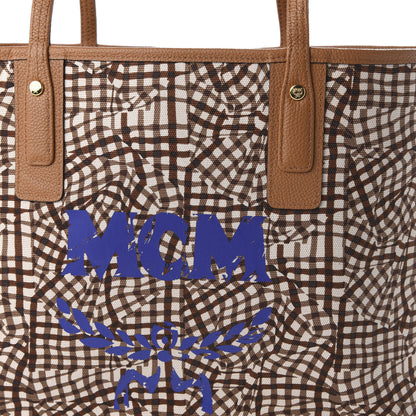 MCM Calfskin Medium Liz Reversible Shopper Tote Cognac 15 of 15